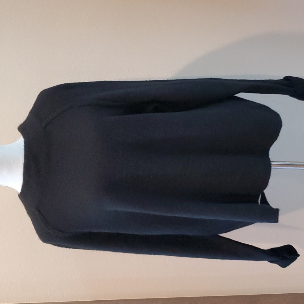 NWOT Free People Boxy Fuzzy Black Sweater